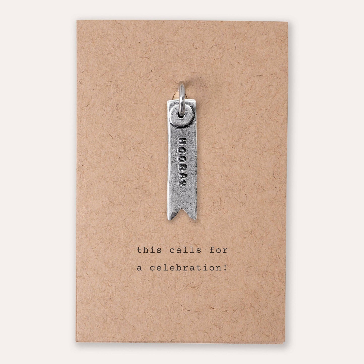 'Hooray' Celebration Banner Keyring Charm