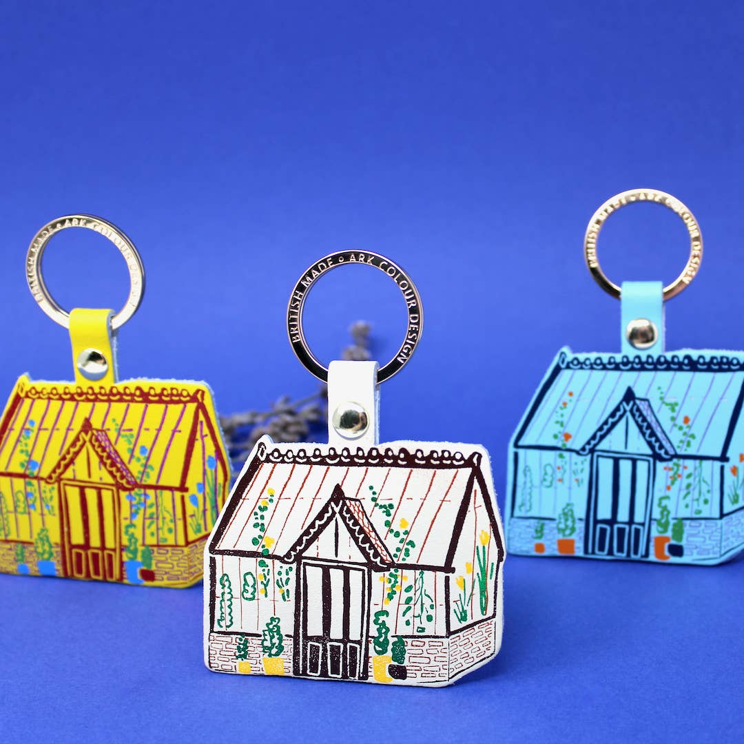 Greenhouse Key Fob -Cream