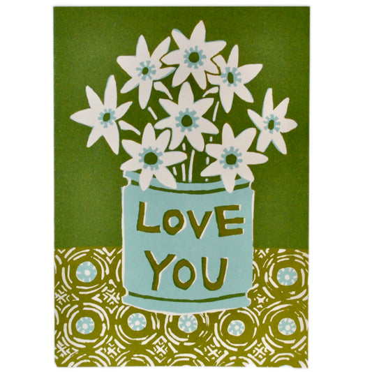 Very Large Card - Love You Flowers