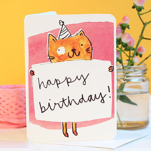 Birthday Poster Cat