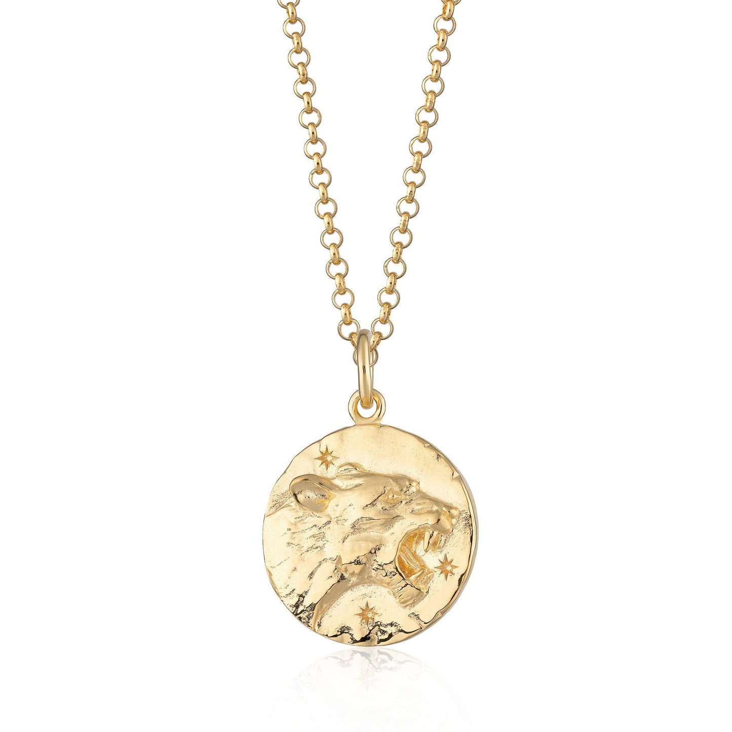 Gold Leo Zodiac Necklace