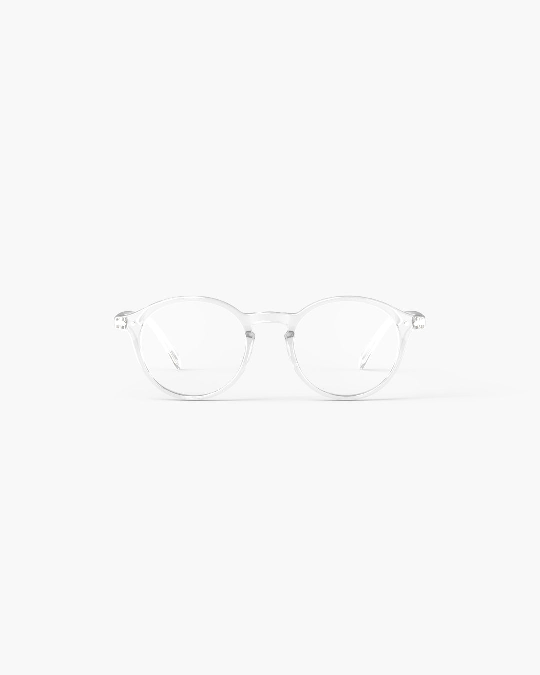 Unisex Reading Glasses - Style D - Crystal +3