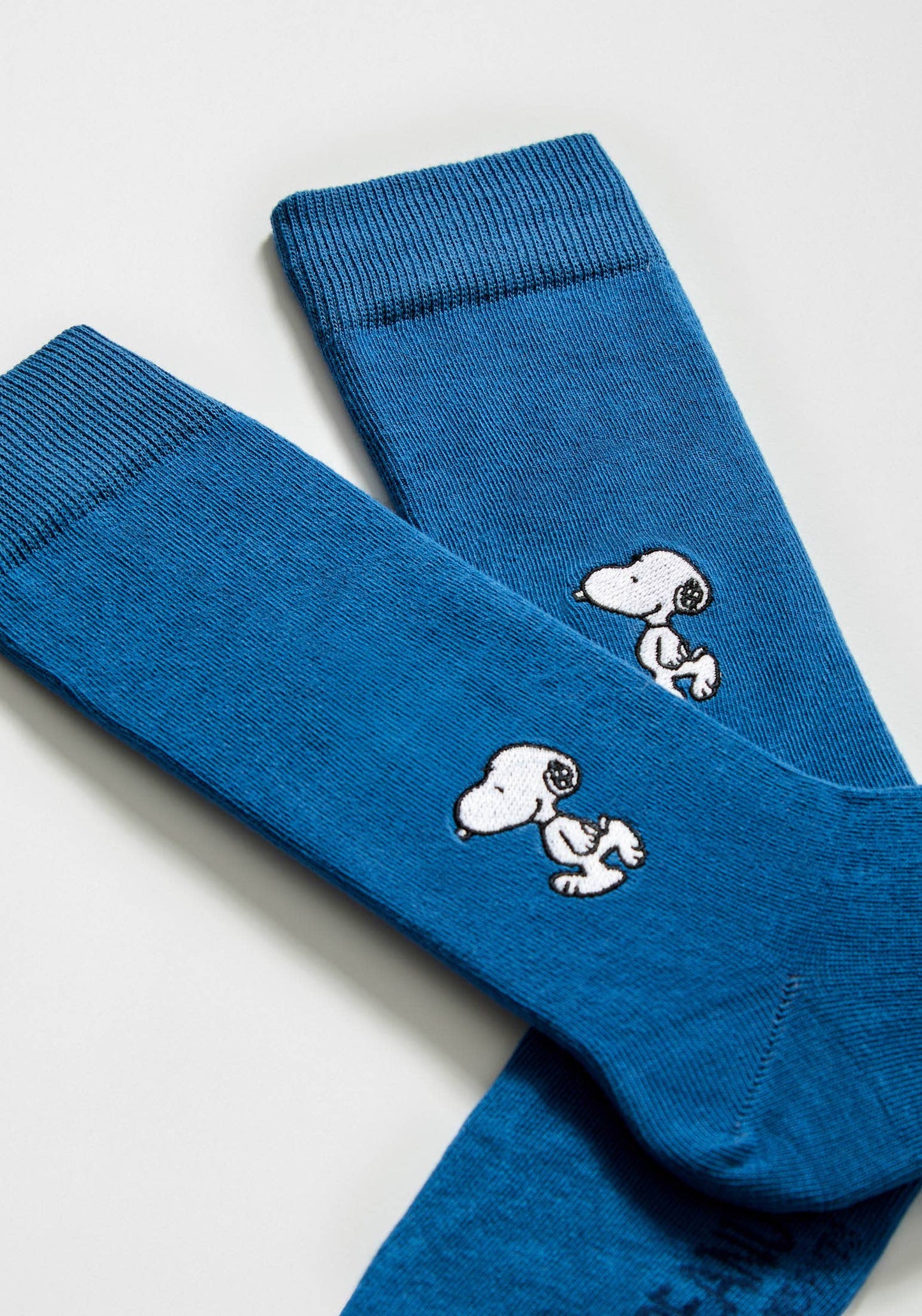BeSnoopy Embroidered - 100% Organic Cotton Socks: Blue / 41/46