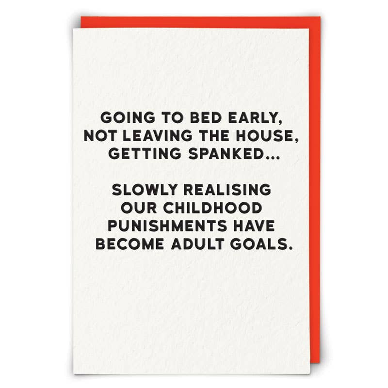 Adult Goals Greetings Card