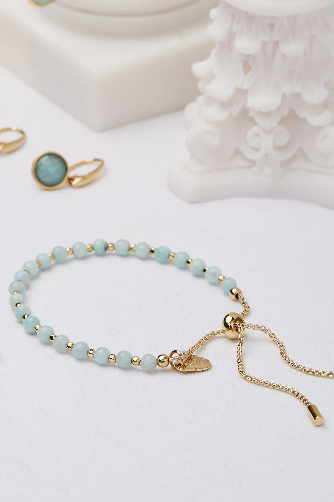 Amelia Amazonite Bracelet - Gold Plated