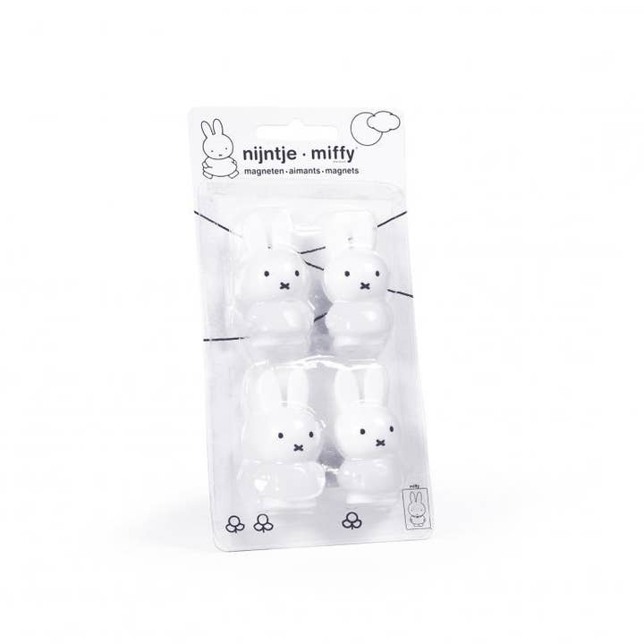 Miffy Set of 4 Magnets - Pure White