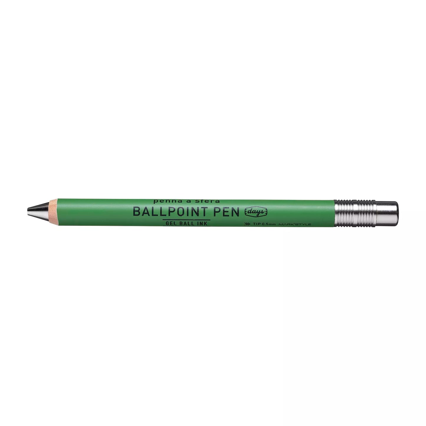Days Gel Wood Ball Pen - Green