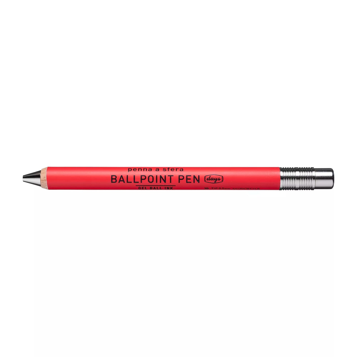 Days Gel Wood Ball Pen - Red