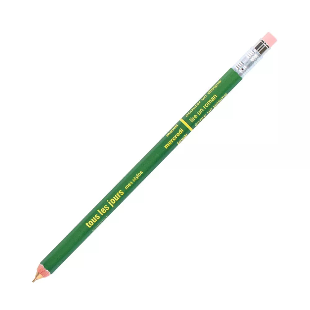 Tous Les Jours Mechanical Pencil with Eraser - Olive