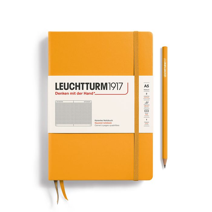 Leuchtturm A5 Squared Hardback Notebook Rising Sun