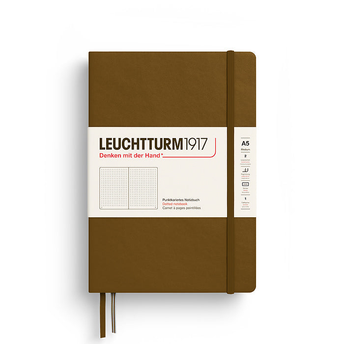 Leuchtturm A5 Dotted Hardcover Notebook - Spice Brown