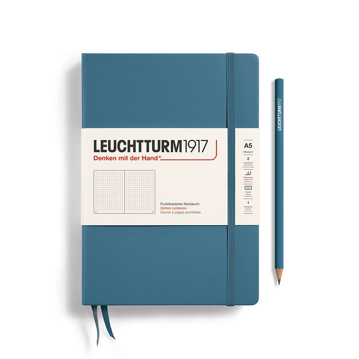 Leuchtturm A5 Dotted Notebook Stone Blue