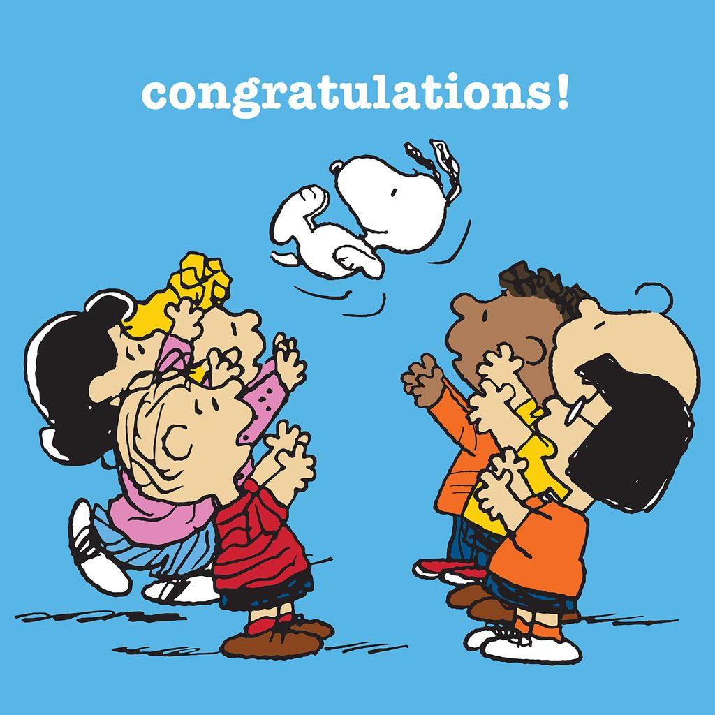Snoopy Square in Air Congratulations