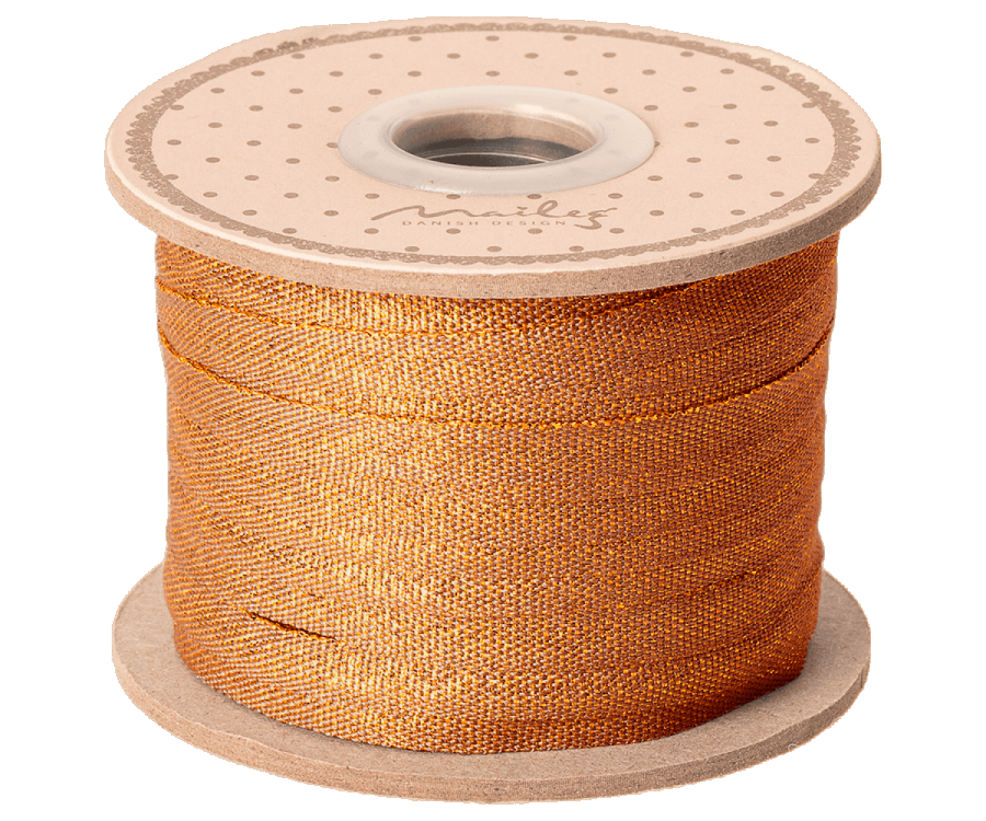 Maileg Ribbon 25 m - Ochre Gold