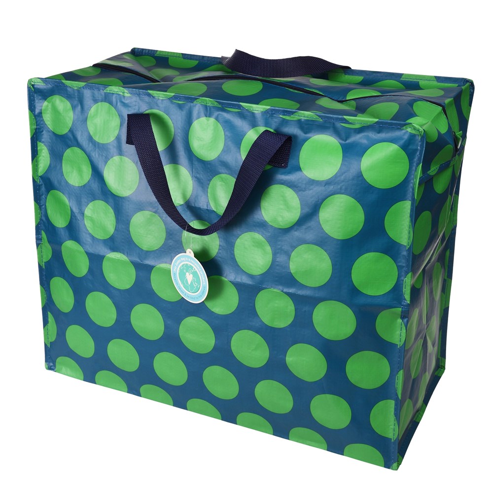 Green on Blue Spotlight Jumbo Bag