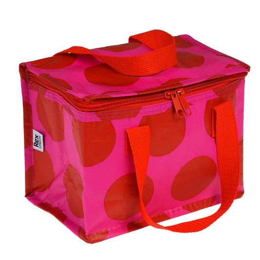 Red on Pink Spotlight Lunch Bag