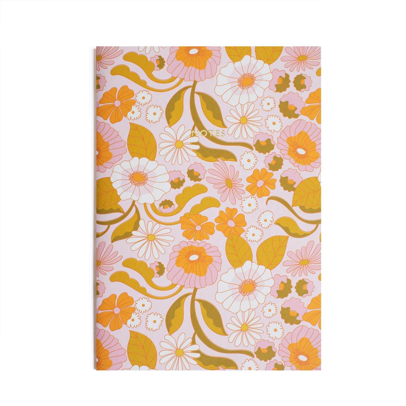 60s Retro Floral A4ish notebook