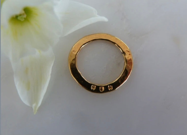 Gold Plated Sentiment Disc - Mum