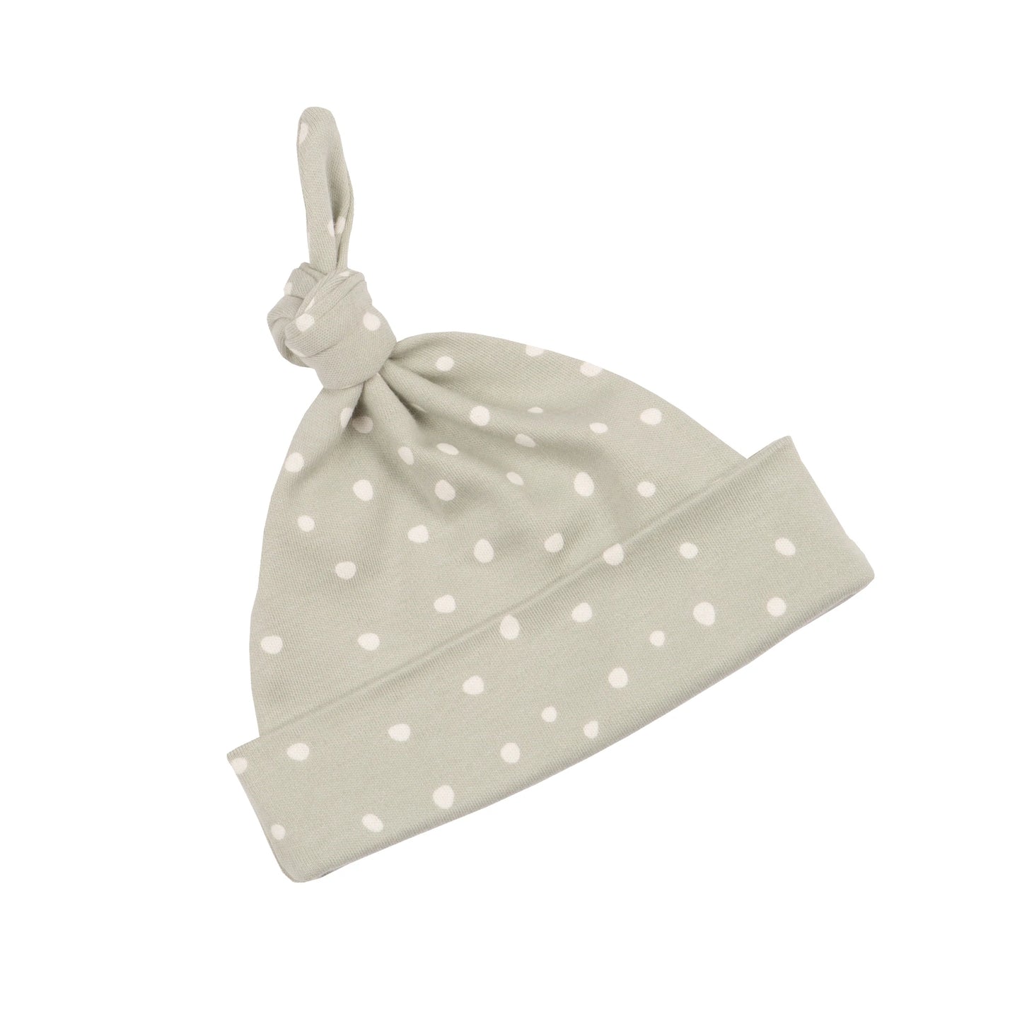 Moss Grey and White Spot Hat 0-6