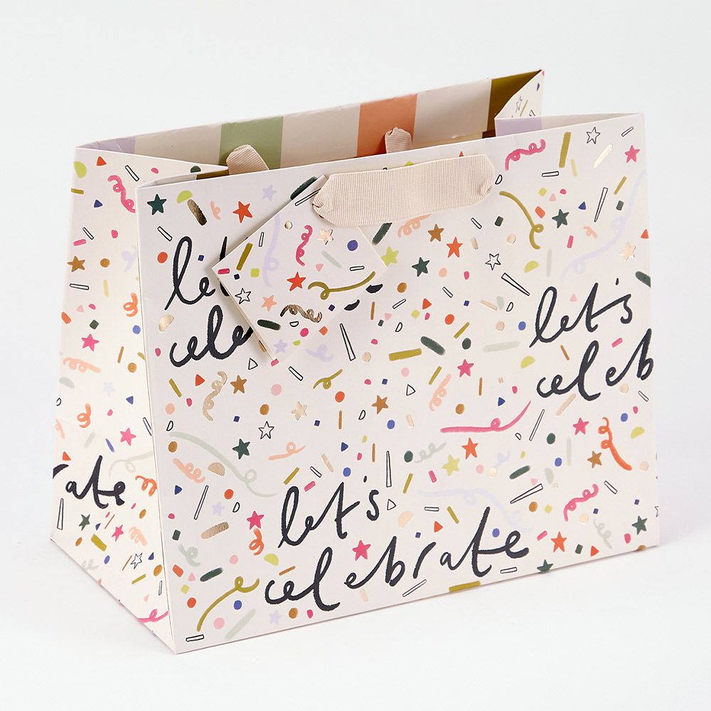 Confetti Let's Celebrate Landscape Gift Bag