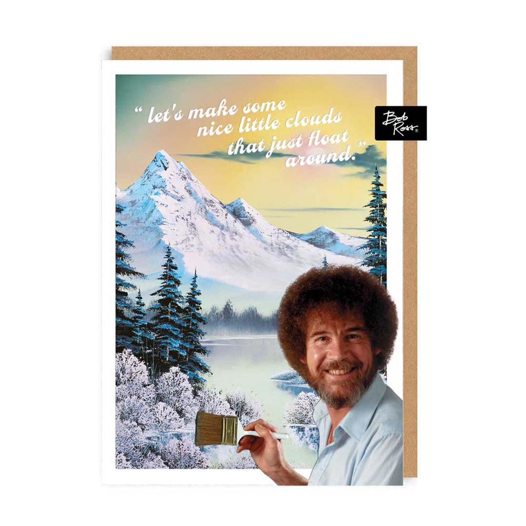 Bob Ross, Nice Little Clouds - Snowy Mountain