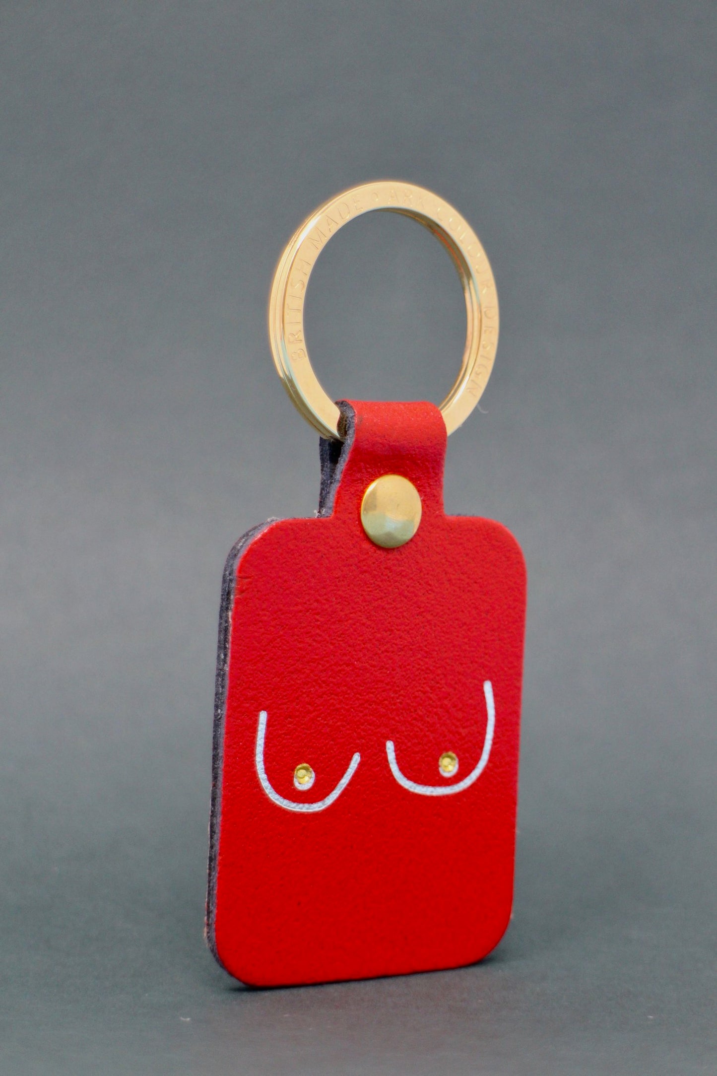 Boobs Key Fob Red