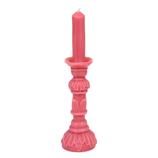 Midnight Forest Candlestick Candle - Pink