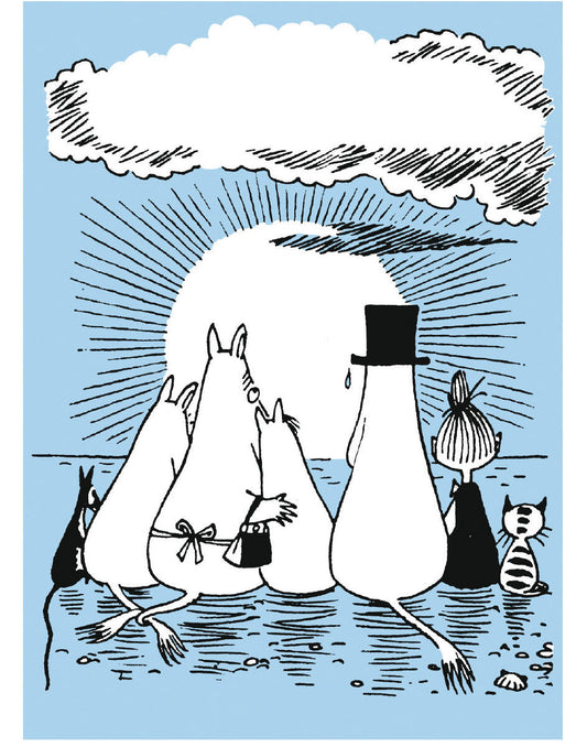 Moomin Sunset Letterpress Card
