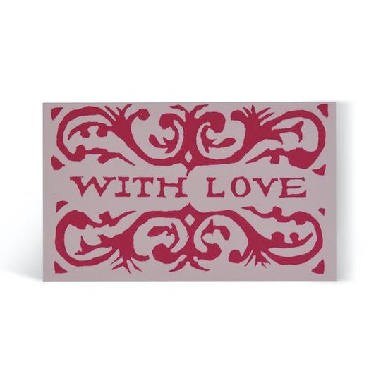 Singular With Love Gift Card Pink and Raspberry