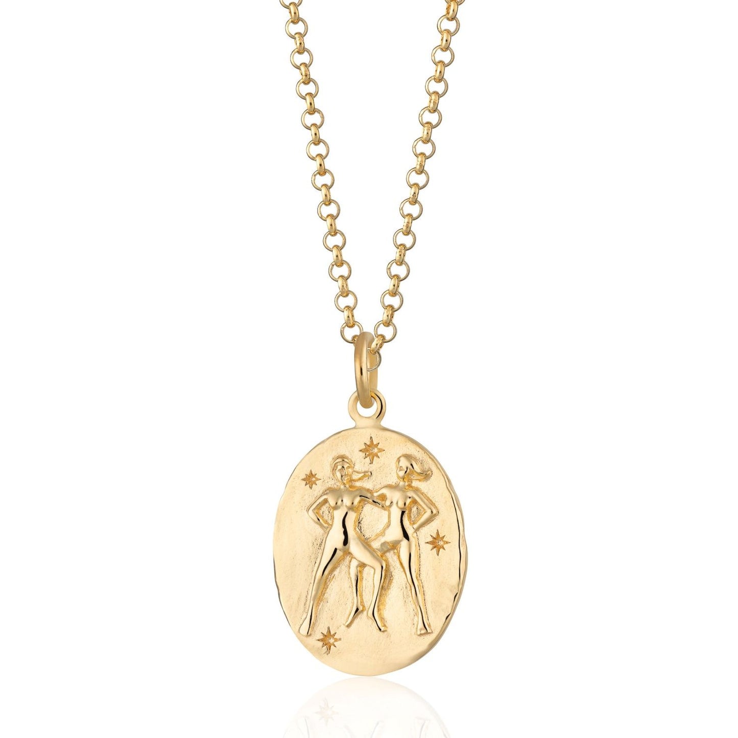 Gold Gemini Zodiac Necklace