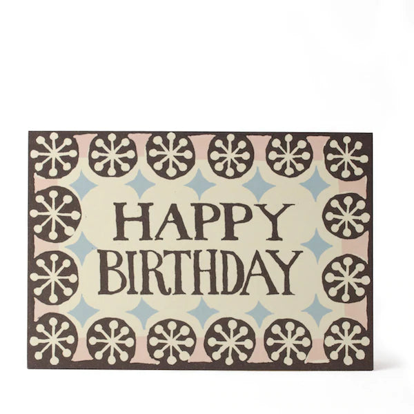 Happy Birthday Coffee Pink and Sky Blue