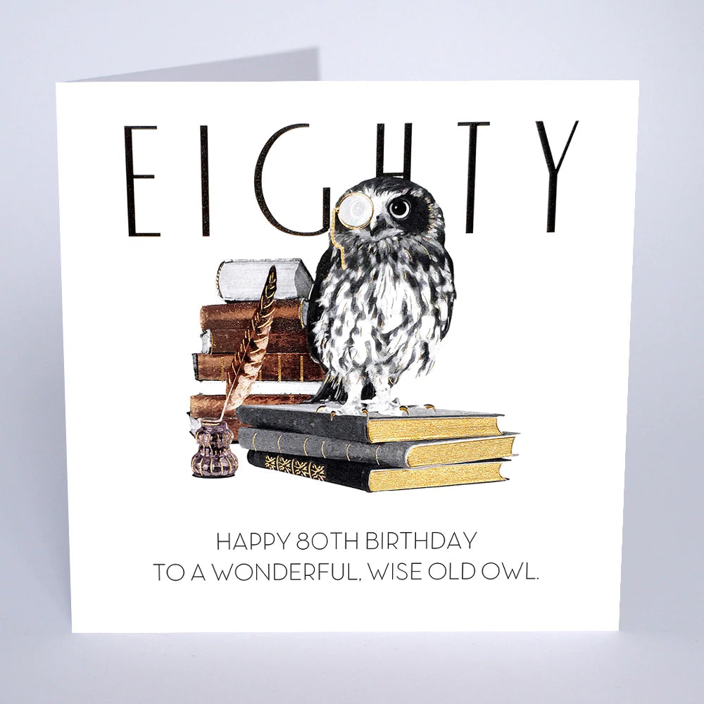80th Birthday - Wise Old Owl