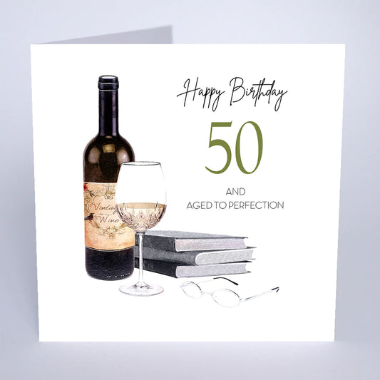 50th and Aged to Perfection - Large Card