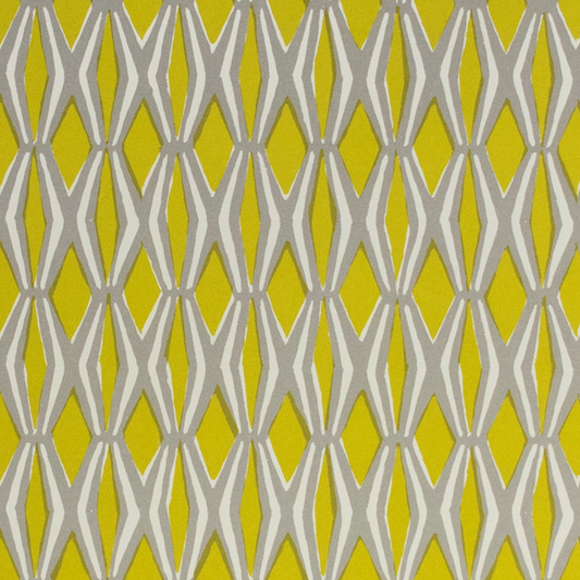 Cambridge Imprint Wrap - Smocking Acid Yellow and Grey