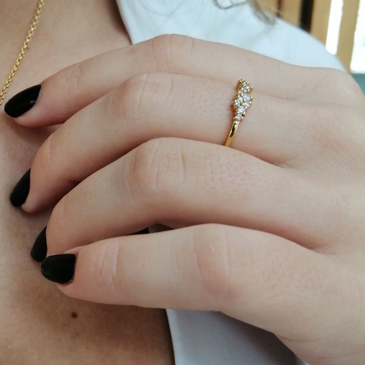 STARDUST RING- GOLD PLATED N-MEDIUM