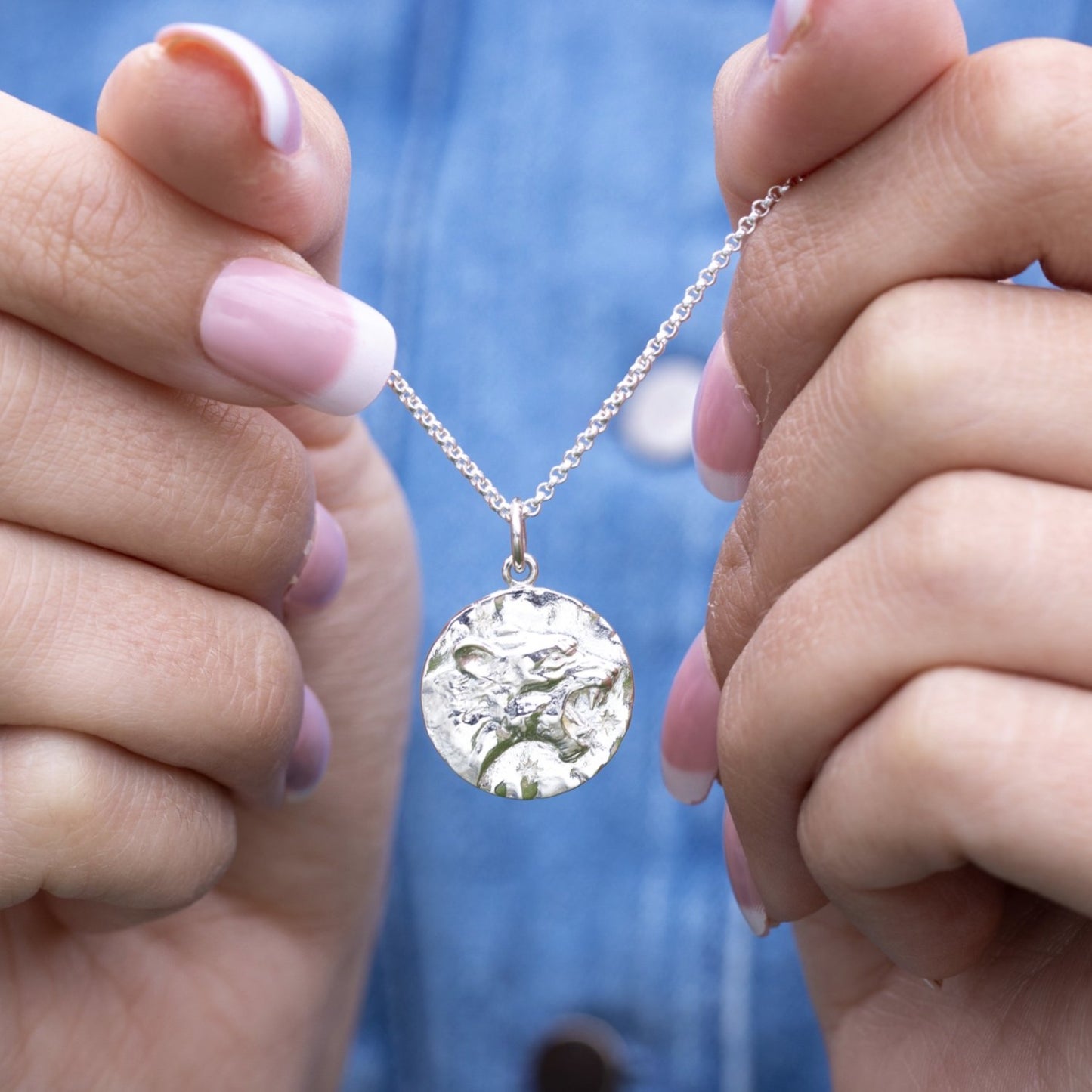 Silver Leo Zodiac Necklace