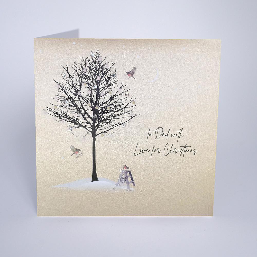 To Dad With Love Christmas Card