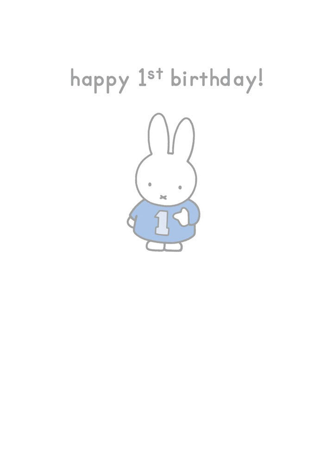 Miffy 1st Birthday Blue