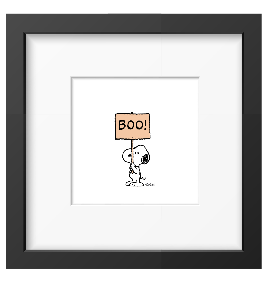 Peanuts 10 x 10 Framed Art - Boo