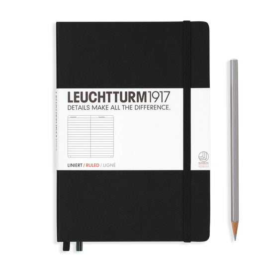 Leuchtturm A5 Ruled Notebook Black