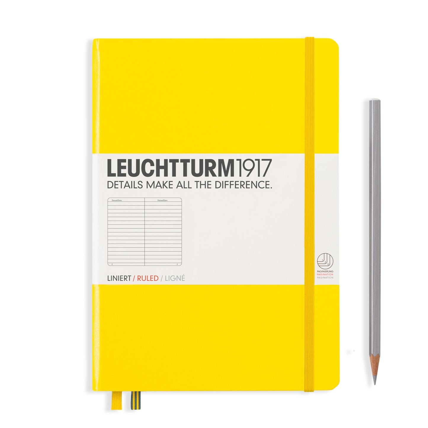 Leuchtturm A5 Ruled Notebook Lemon
