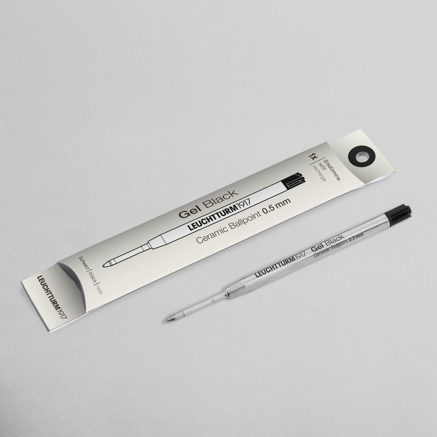 Black Ink Refill for Drehgriffel Pen by Leuchtturm1917 - Pack of 1