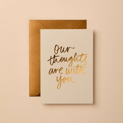 Our Thoughts Are With You | Sympathy Card | Greeting Cards