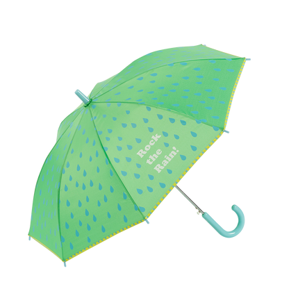 GOTTA KIDS Printed Umbrella Rock the Rain: Green