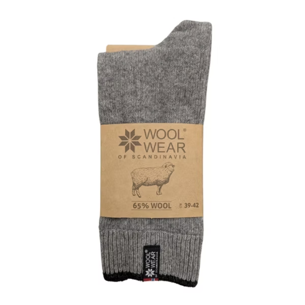 Norwegian socks Style 53 - Fine Light Grey Size 43/46