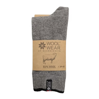 Norwegian socks Style 53 - Fine Light Grey Size 43/46