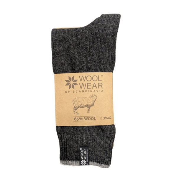 Norwegian socks Style 53 - Fine Charcoal Size 43/46