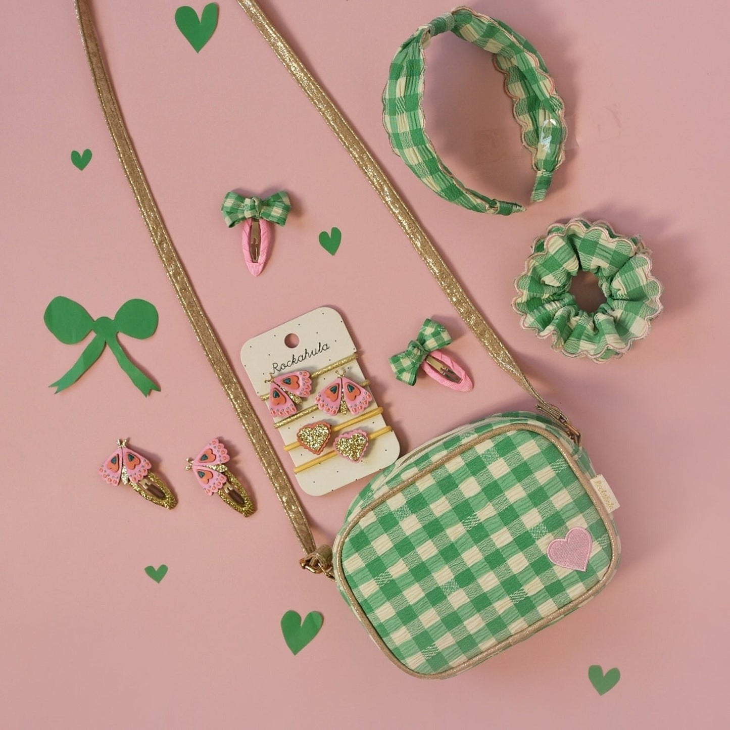 Gertie Gingham Scalloped Scrunchie
