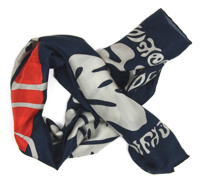 Square Silk Panama Navy