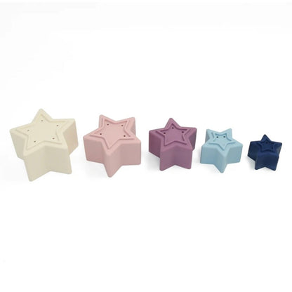 Star Silicone Stacking Cups